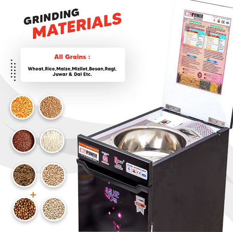 MILL POWER SINCE 1983 Flour Mill Machine (Atta Chakki) 1.5 Hp