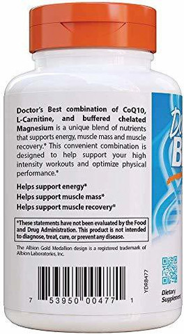 Doctor's Best Coq10/l-Carnitine/Magnesium Unique Blend, Supports Energy,  Muscle Mass & Muscle Price in India - Buy Doctor's Best Coq10/l-Carnitine/Magnesium  Unique Blend, Supports Energy, Muscle Mass & Muscle online at Flipkart.com