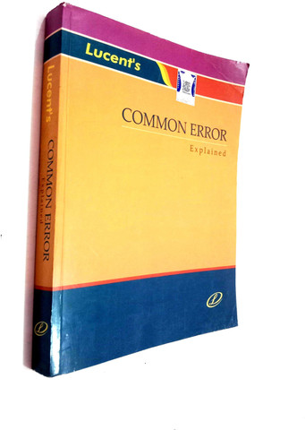 Lucent Common Error Explained (English -Hindi Edition): Buy