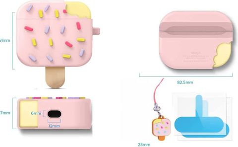 KHR Back Cover for Apple AirPods Pro | Cute Icecream Character