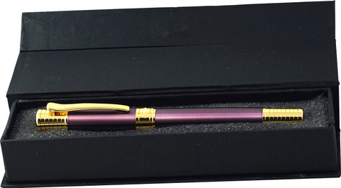 Dikawen 8038 Purple Color Lacquer Finish 18KGP Gold Plated Trims