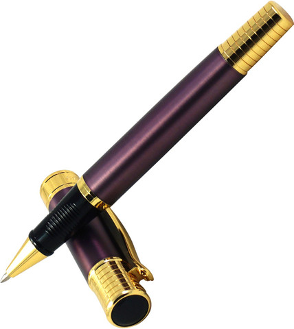 Dikawen 8038 Purple Color Lacquer Finish 18KGP Gold Plated Trims