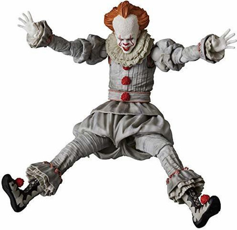 Medicom It: Pennywise Mafex Action Figure, Multicolor - It