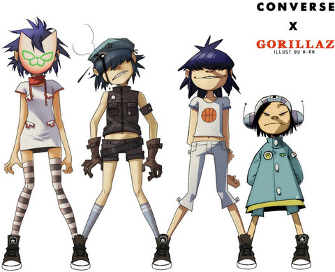 gorillaz noodle poster