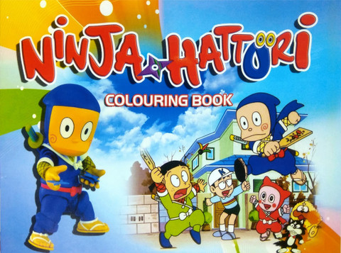 ninja hattori coloring book