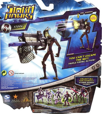 FUNSKOOL SPINMASTER Storm HawksSTORK 4 Inch Action Figure RARE