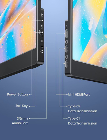 Arzopa A1 33.78 cm (13 inch) WQXGA IPS Panel Portable Monitor (A1