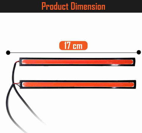Sigmatech Fancy Red Led strip light DRL ZX Brake Light Motorbike