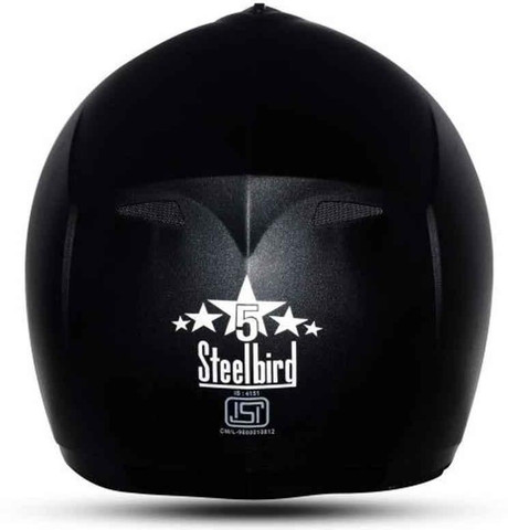 Steelbird ROX BLACK M-16 HELMET KING Motorbike Helmet - Buy