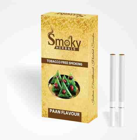 Smoky Herbals 100% Tobacco & Nicotine Free Cigarette - Paan Flavour - 1  Packet Smoking Cessations Price in India - Buy Smoky Herbals 100% Tobacco &  Nicotine Free Cigarette