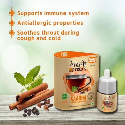 spice drop Chai Masala Extract | Tea Masala Drops 5 ml (Pack of 5 x 180 ...