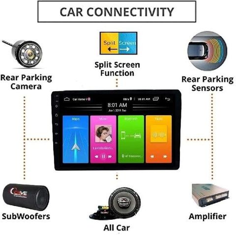 Cave 9 Inch HD 1080 Android 9 Touch Screen Player for Maruti