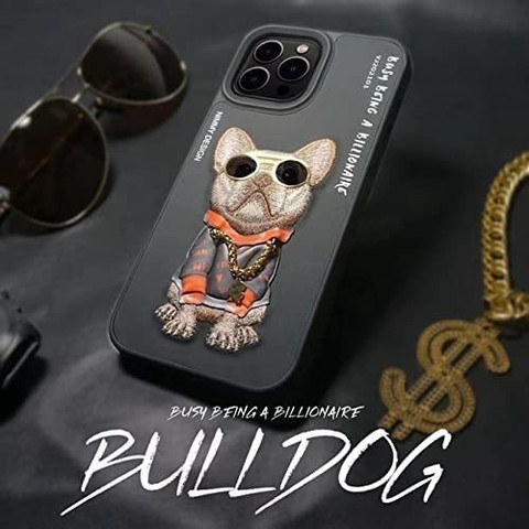 VeilSide Back Cover for Apple I Phone 12/12 Pro 3D Embroidery