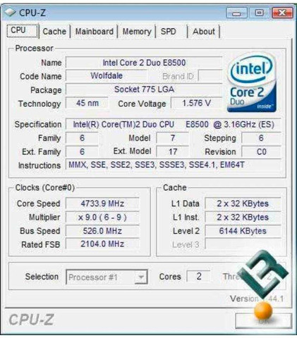 SSV CARE PREMIUM 3.16 GHz LGA 775 Core 2 Duo E8500 Processor 1333