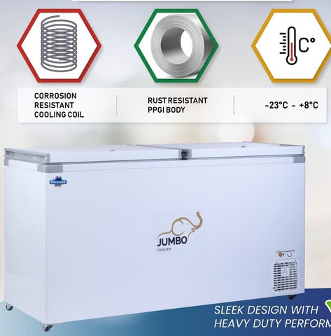 Rockwell 550 L Double Door Standard Deep Freezer Price in India