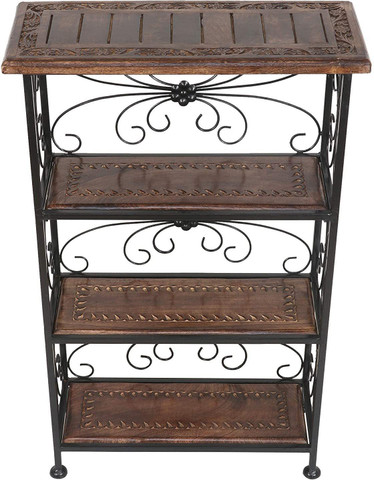 realms kraft Wrought Iron Rack shelf/ Wrought Iron Storage Rack