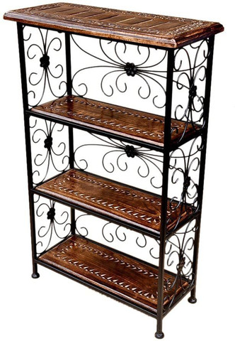 realms kraft Wrought Iron Rack shelf/ Wrought Iron Storage Rack