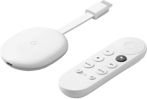 Google Chromecast | (4K) Media Streaming Device (Snow)