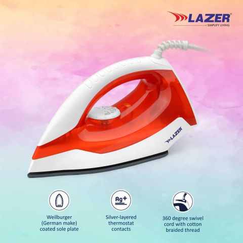 Lazer Ultimate 1100 W Dry Iron Price in India - Buy Lazer Ultimate