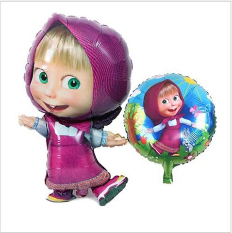 Masha & The Bear 40-Inch Pink Foil Balloon - Perfect Birthday Party Decoration For Kids