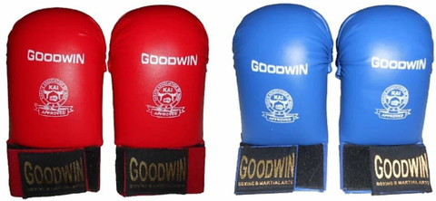 GOODWIN Kai Approved Karate Safety Kit (Red & Blue,Large) Boxing Kit ...
