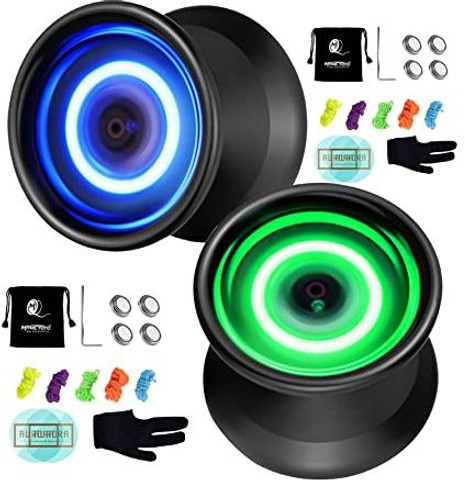 MAGICYOYO Light Up Yoyos with Extra Battery, Y02 Aurora