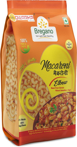 BREGANO Macaroni (400 X2)G - Made from Durum Semolina Macaroni