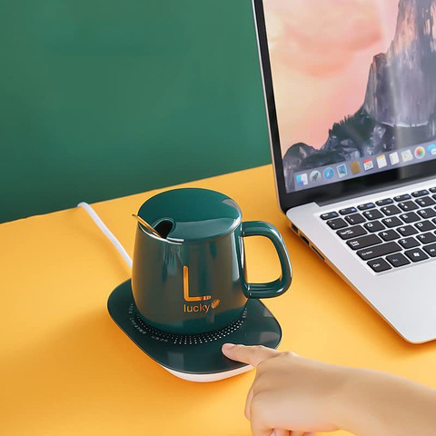 Nilzone Electric Cup Coaster Tea Coffee Heater Warmer with USB Plug Charger  Ceramic Coffee Mug Price in India - Buy Nilzone Electric Cup Coaster Tea  Coffee Heater Warmer with USB Plug Charger