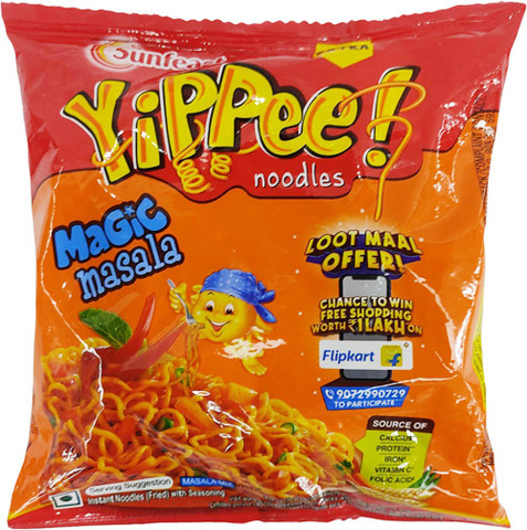 Sunfeast Yippee Noodles Magic Masala Instant Noodles Vegetarian