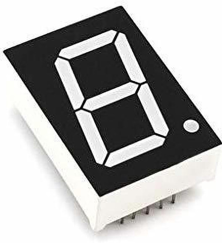 Aktronics 1 Digit 7 Segment LED Display Common Cathode (PACK OF 20 ...