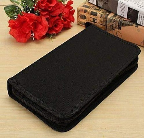 Mukti Traders CD/DVD 80 Capacity Wallet Disc Holder Storage Box