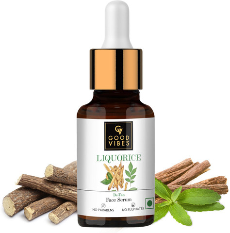 GOOD VIBES Liquorice De-Tan Face Serum (10 ml) Price in
