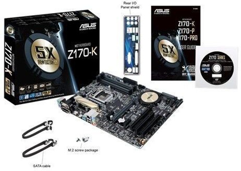 ASUS MOTHERBOARD Z170-K LGA1151Socket ATX Intel Z170 Chipset DDR4