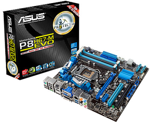 Intel XEON 1275V2とASUS P8P67 EVO メモリー付き Intel XEON 1275V2と