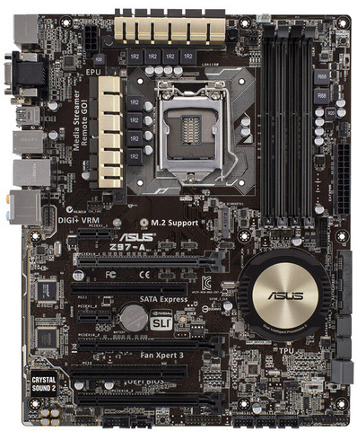 ASUS Z97-A LGA 1150Socket ATX Intel Z97 Express Chipset DDR3