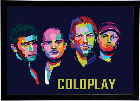 Coldplay Wall Art Framed Poster Photographic Paper - Coldplay