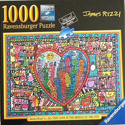 RAVENSBURGER James Rizzi 1000 Piece Jigsaw - James Rizzi 1000