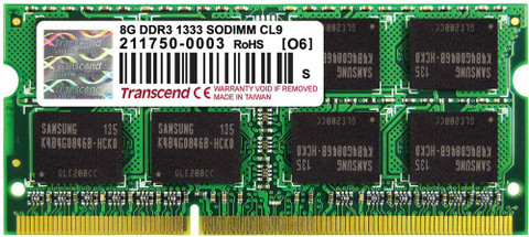 Transcend Low Voltage DDR3 8 GB (Dual Channel) Laptop