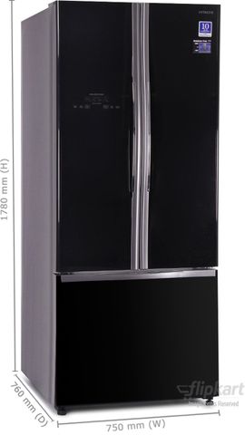 HITACHI 冷蔵庫 Hitachi 510 L Frost Free Side by Side Inverter Technology Star