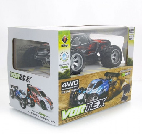 WLtoys RC Monster Truck 4WD 1:18 Scale Big Size upto 50 Kmph With