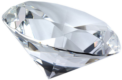 Big Diamond Ornament ビックダイヤモンド置物 Divya Mantra Big Crystal Diamond For Healing Decorative Showpiece