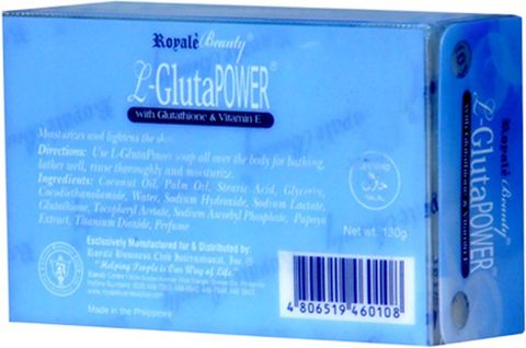 royale l glutathione soap Beauty L-Gluta Power Whitening benefit::firming size:4 g Optimize your Health with