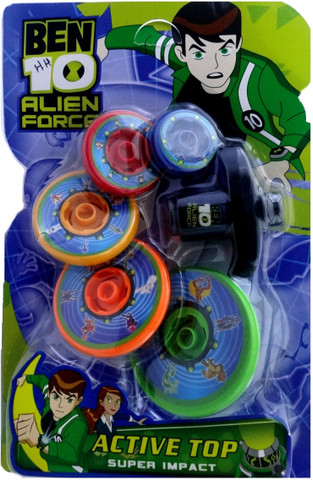 Ftoys Ben 10 Alien Force Active Spinning Top - Ben 10 Alien Force