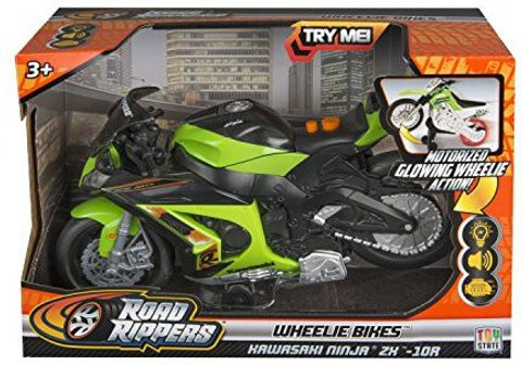 Toy State Road Rippers Wheelie Bikes Kawasaki Ninja Zx-10R Light