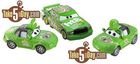 ミニカー sb265 CHICK FAN MIA TIA CHICK HICKS DISNEY Pixar Cars Movie 1:55 Die Cast Cars 3-Car Gift Pack Chick