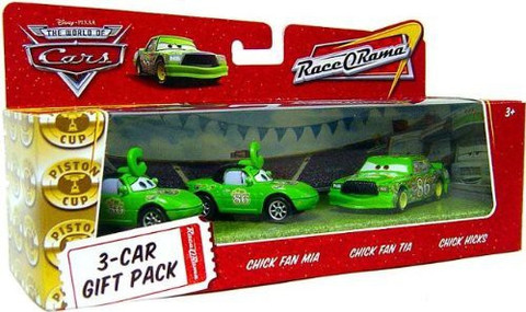 Cars 3台セット チャックファンミア/ティア/ヒックス DISNEY Pixar Cars Movie 1:55 Die Cast Cars 3-Car Gift Pack Chick