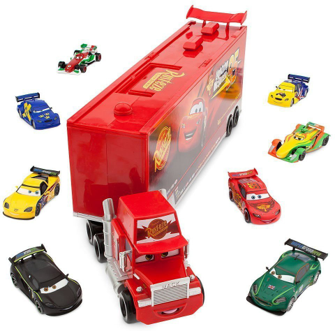 DISNEY Pixar CARS Movie 10-Piece Playset Exclusive 1:48 Mack Die