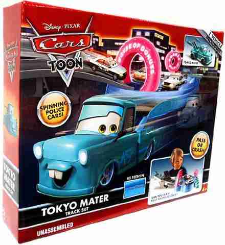 DISNEY Pixar Cars Toon Playset Tokyo Mater Track Set - Pixar Cars