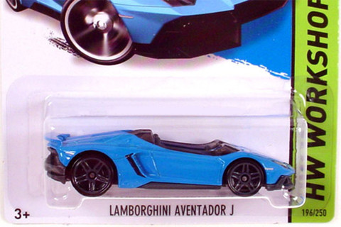 【中古】2014 Hot Wheels Hw Workshop Lamborghini Aventador J - Blue HOT WHEELS 2014 Hot Wheels Hw Workshop Lamborghini Aventador J