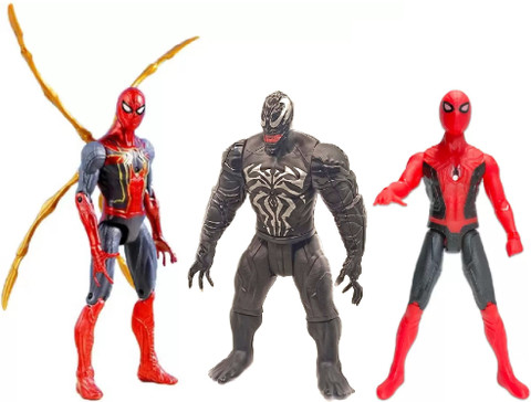 HALO NATION 3in1 Spider Figure Set - Iron Spider Venom Figure HALO NATION 3in1 Spider Figure Set - Iron Spider Venom Figure